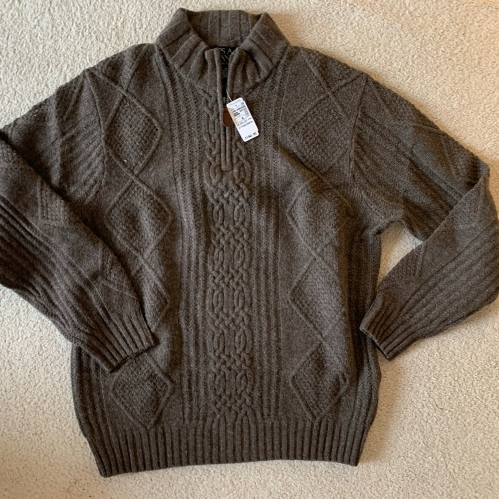 Joe A Bank NWT quarter zip sweater